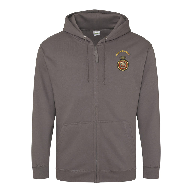 HMS Hurworth Zipped Hoodie
