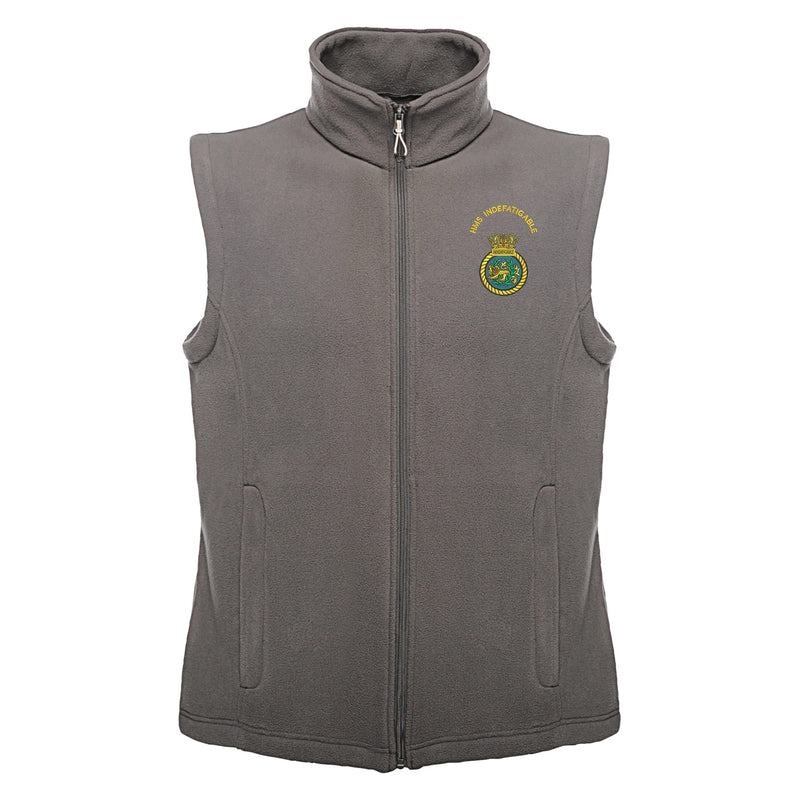 HMS Indefatigable Regatta Fleece Bodywarmer