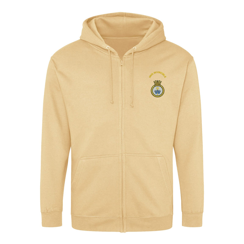 HMS Invincible Zipped Hoodie