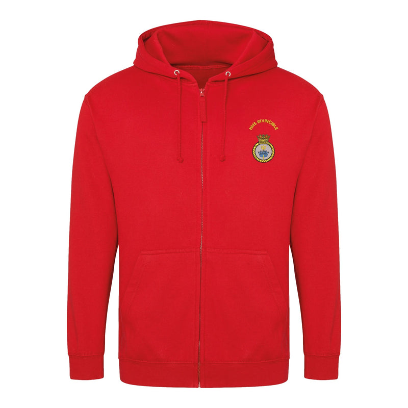 HMS Invincible Zipped Hoodie