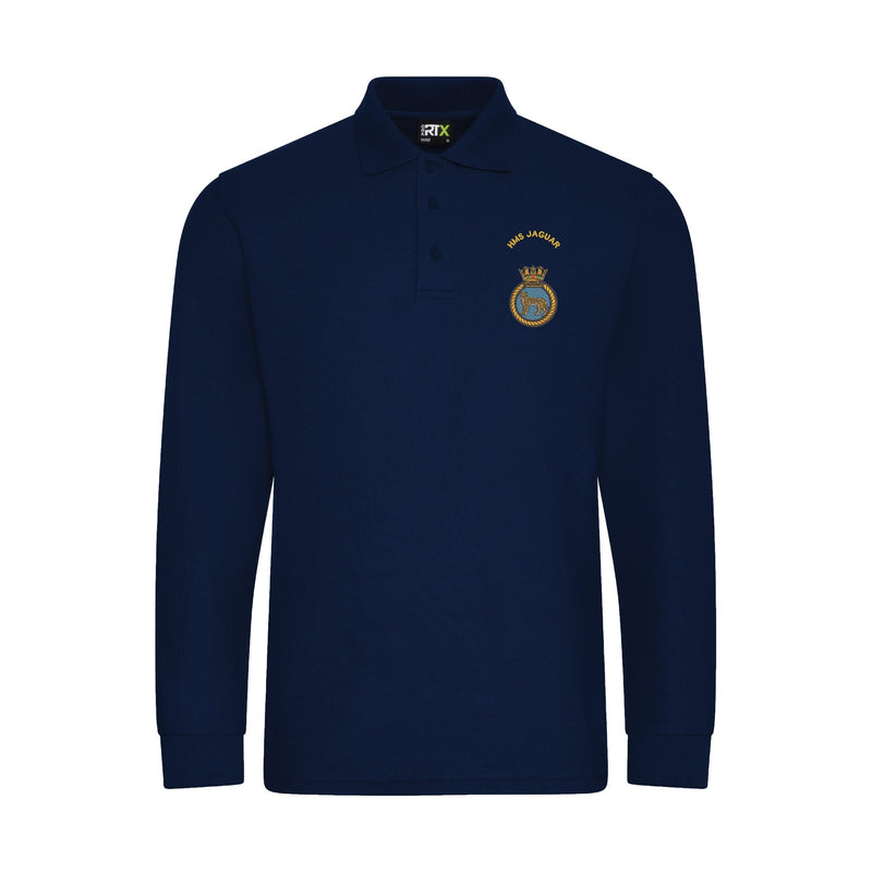HMS Jaguar Long Sleeve Polo Shirt