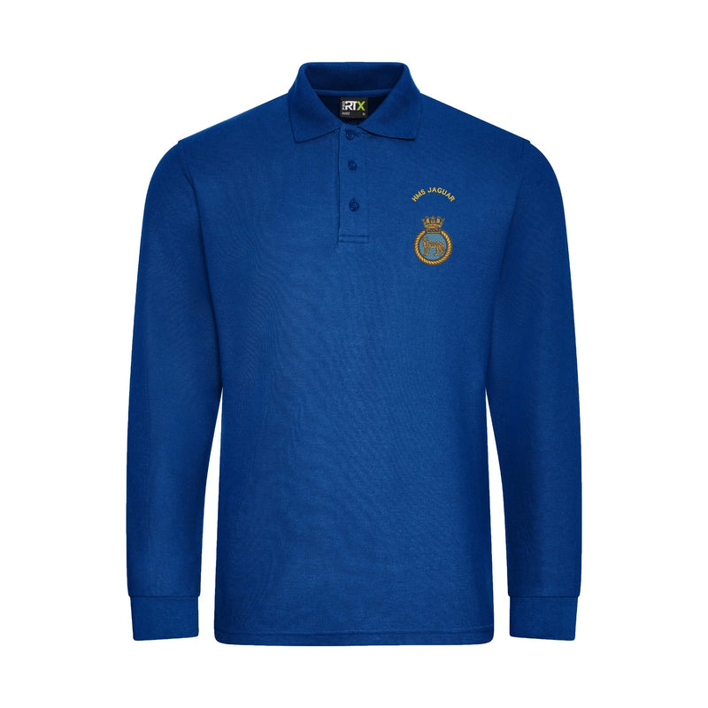 HMS Jaguar Long Sleeve Polo Shirt
