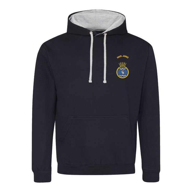 HMS Juno Varsity Contrast Hoodie