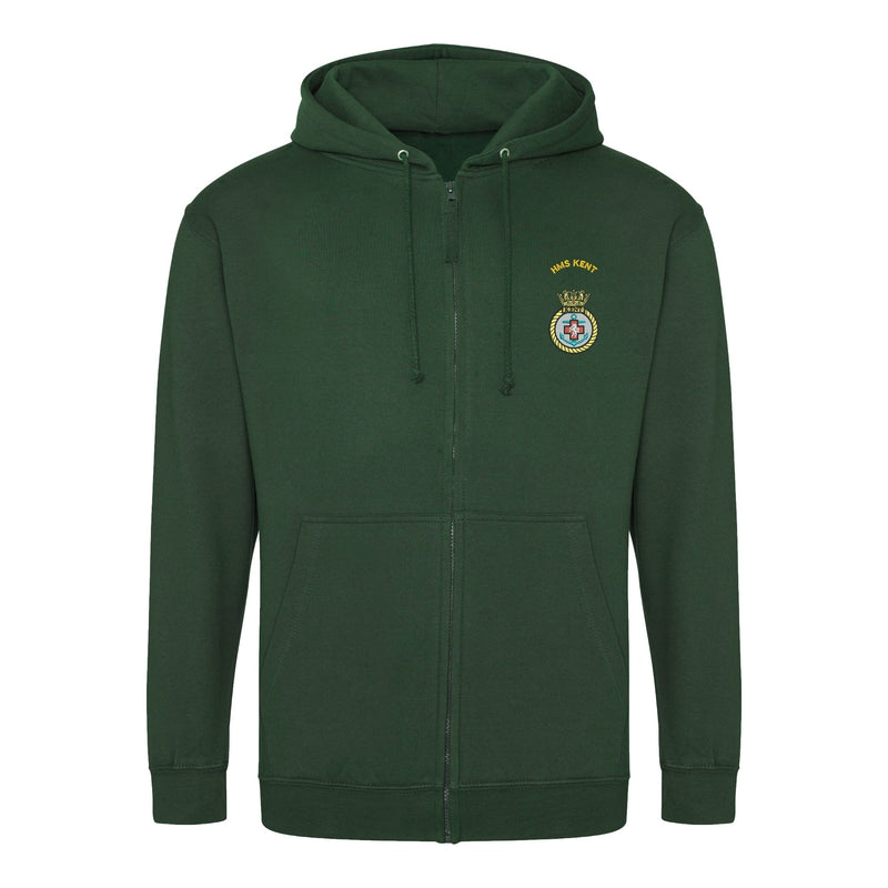 HMS Kent Zipped Hoodie