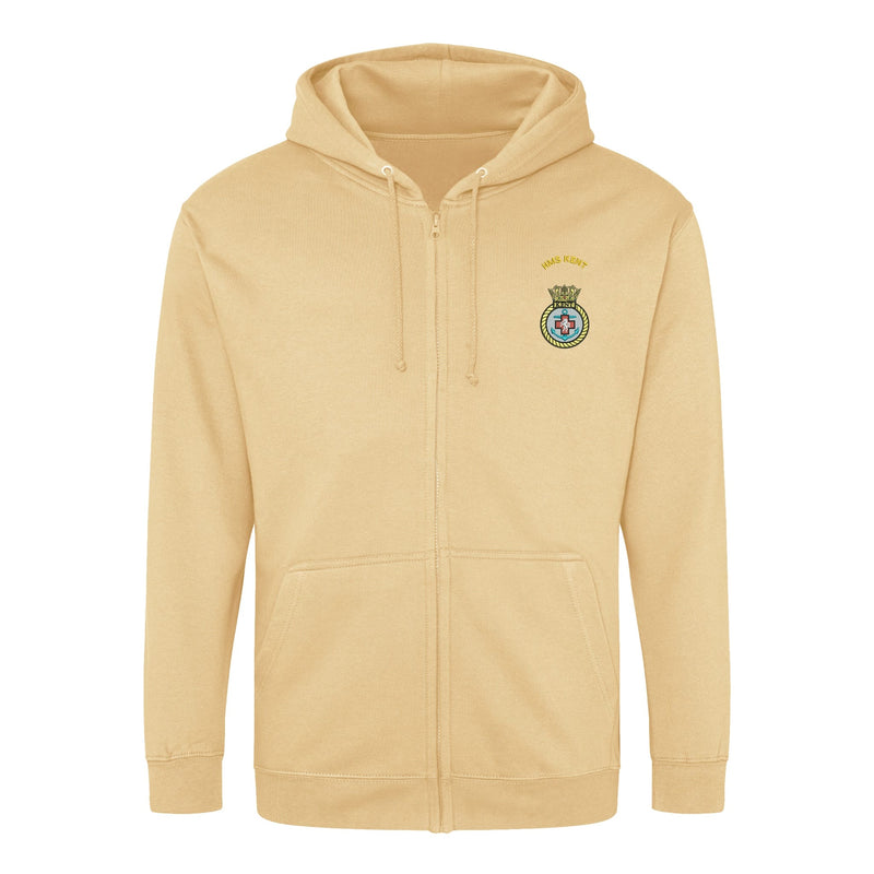 HMS Kent Zipped Hoodie