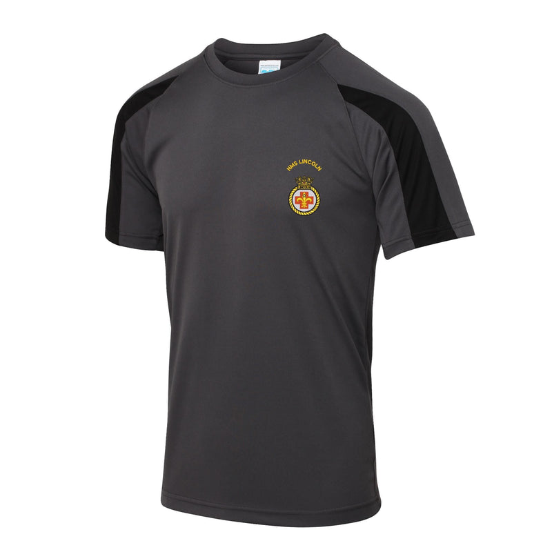 HMS Lincoln Contrast Polyester T-Shirt