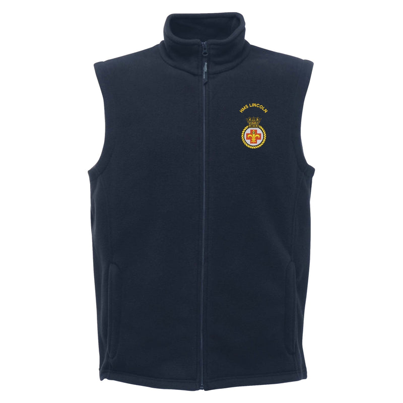 HMS Lincoln Regatta Fleece Bodywarmer