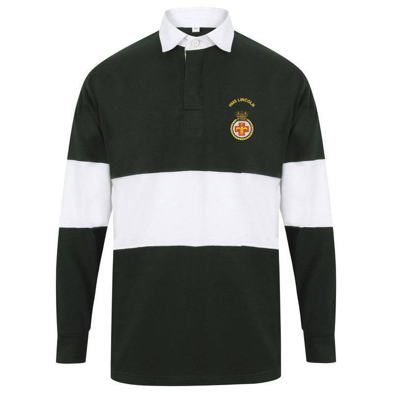 HMS Lincoln Long Sleeve Panelled Rugby Shirt