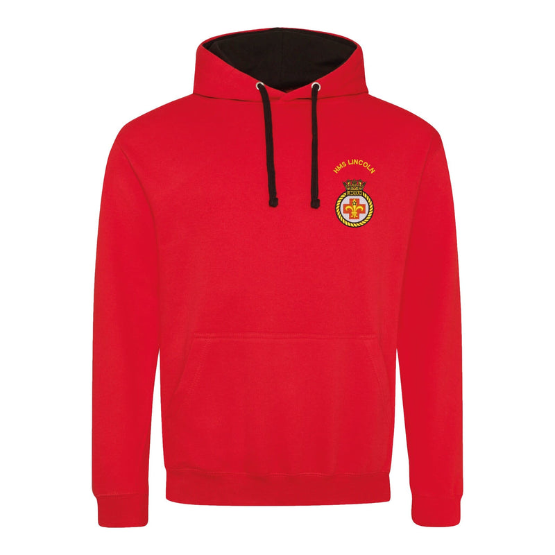 HMS Lincoln Varsity Contrast Hoodie
