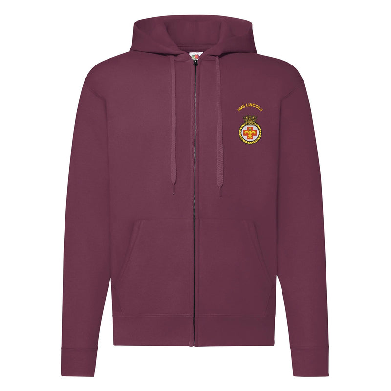HMS Lincoln Zipped Hoodie
