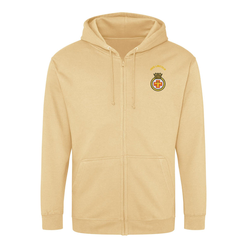 HMS Lincoln Zipped Hoodie