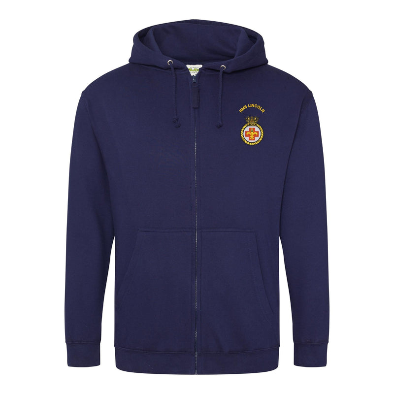 HMS Lincoln Zipped Hoodie