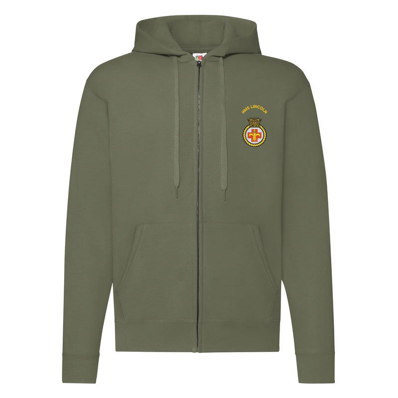 HMS Lincoln Zipped Hoodie