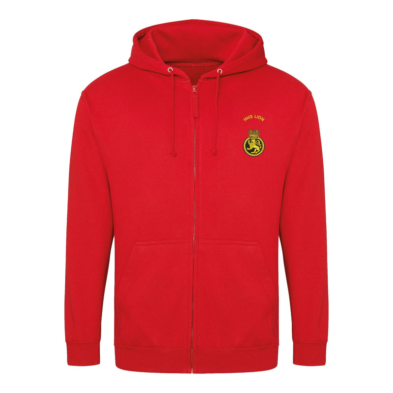HMS Lion Zipped Hoodie