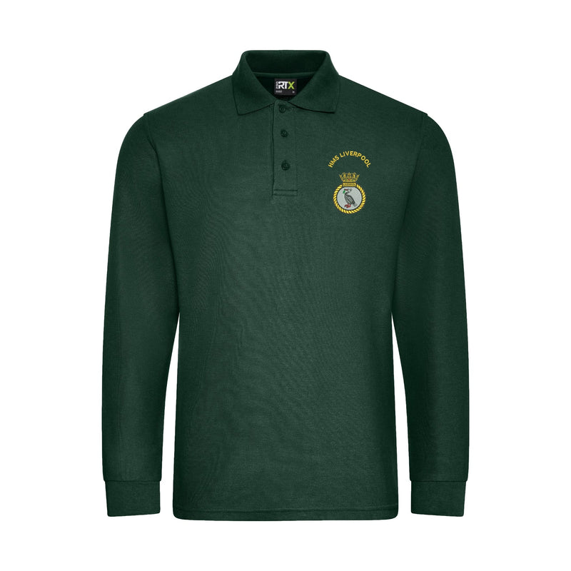 HMS Liverpool Long Sleeve Polo Shirt