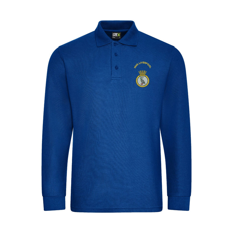 HMS Liverpool Long Sleeve Polo Shirt