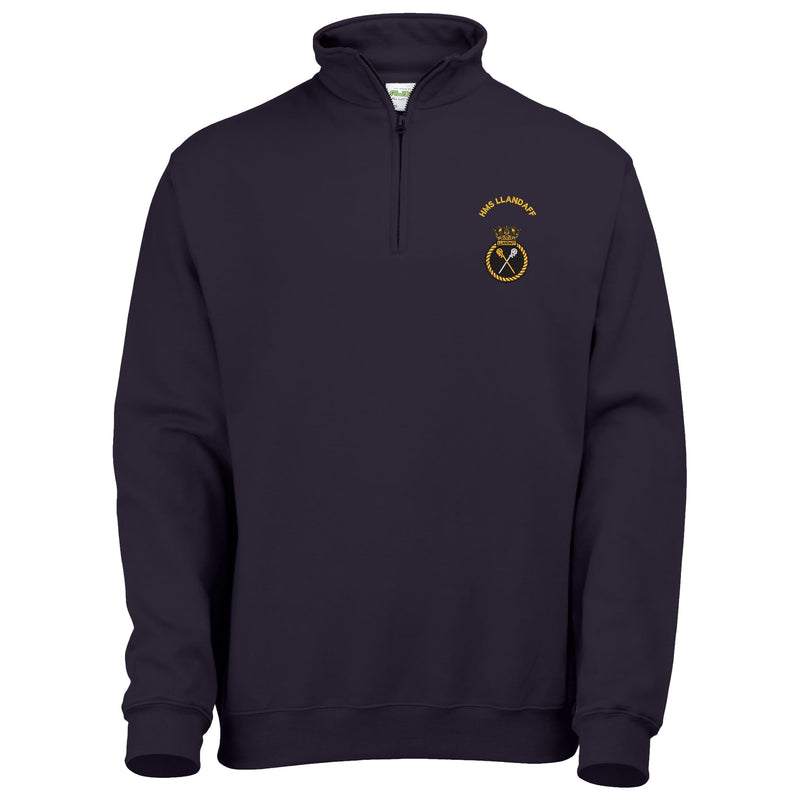 HMS Llandaff Quarter Zip Sweatshirt