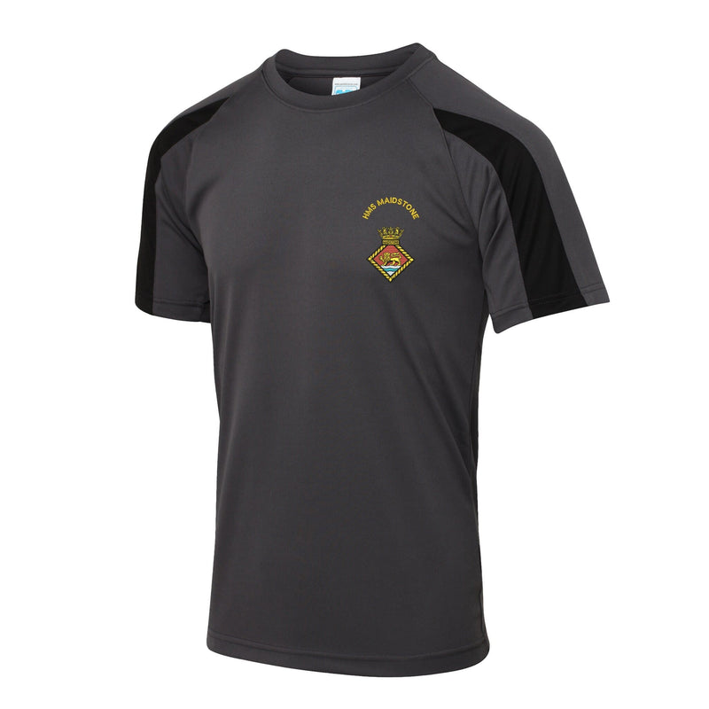 HMS Maidstone Contrast Polyester T-Shirt