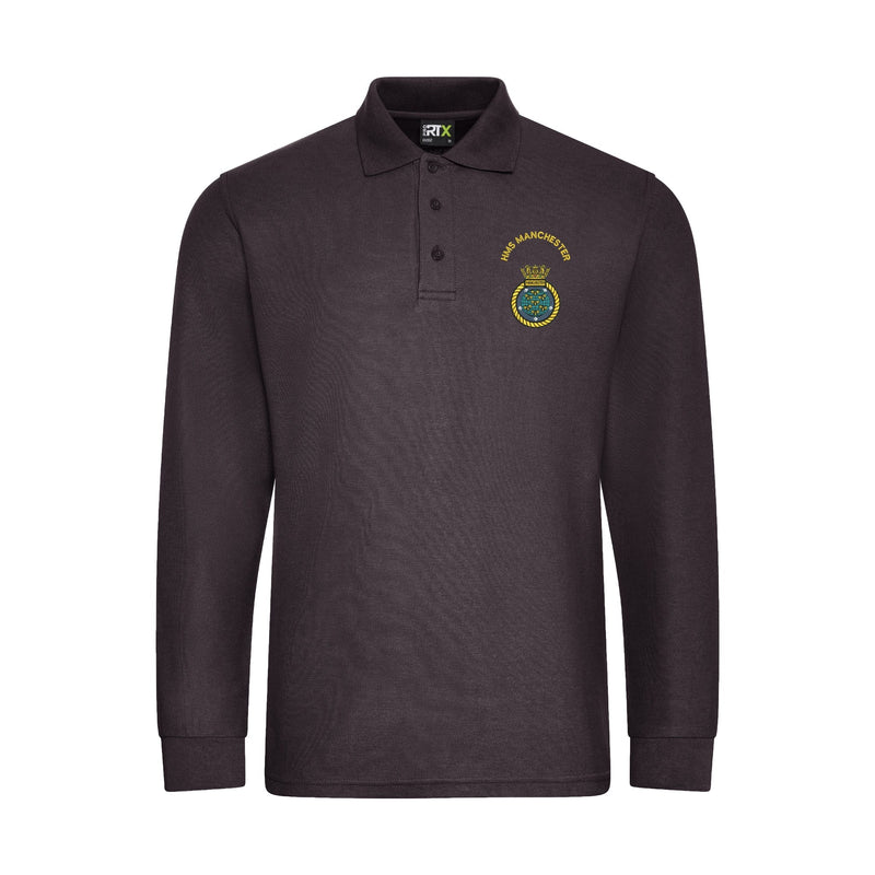 HMS Manchester Long Sleeve Polo Shirt