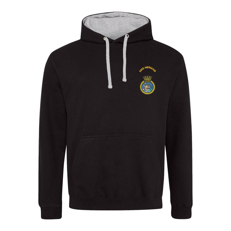 HMS Mermaid Varsity Contrast Hoodie