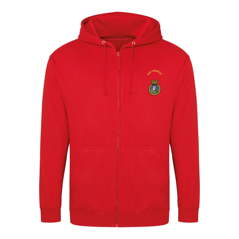 HMS Minerva Zipped Hoodie