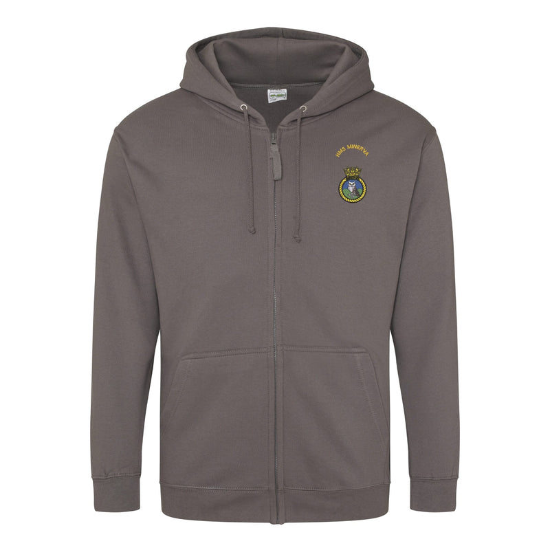 HMS Minerva Zipped Hoodie