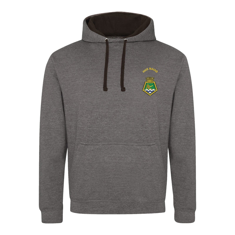 HMS Naiad Varsity Contrast Hoodie