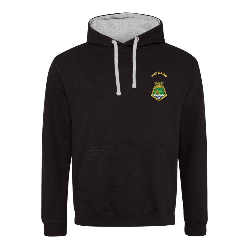 HMS Naiad Varsity Contrast Hoodie