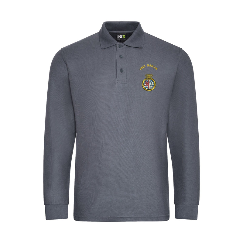 HMS Narvik Long Sleeve Polo Shirt