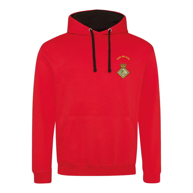 HMS Nelson Varsity Contrast Hoodie