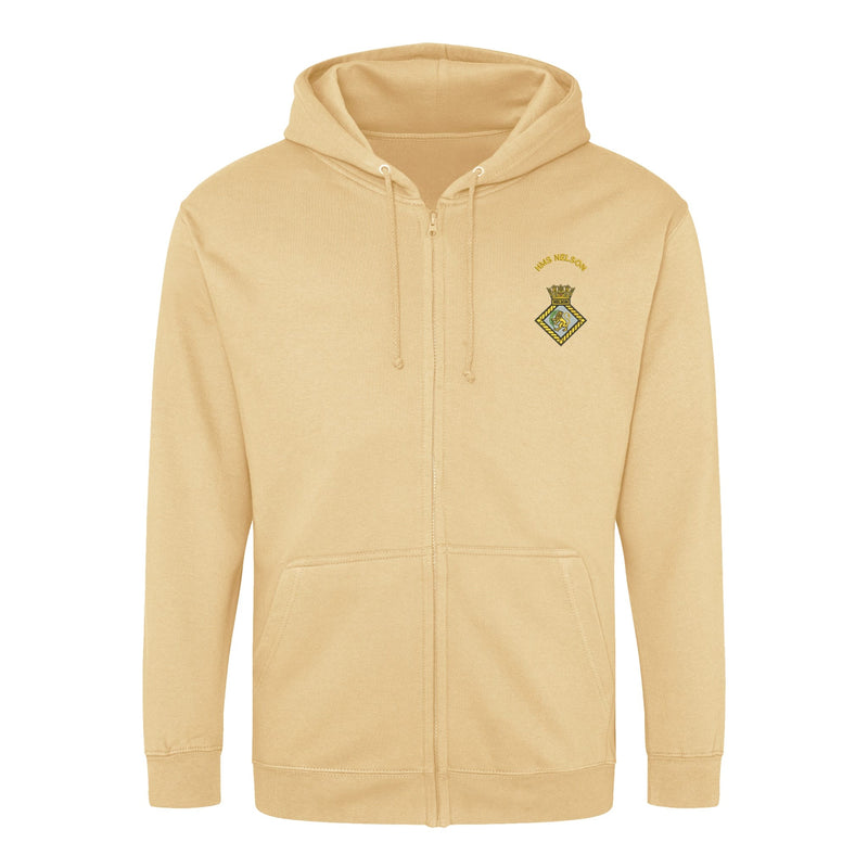 HMS Nelson Zipped Hoodie