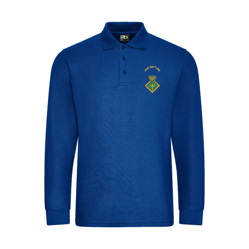 HMS Neptune Long Sleeve Polo Shirt