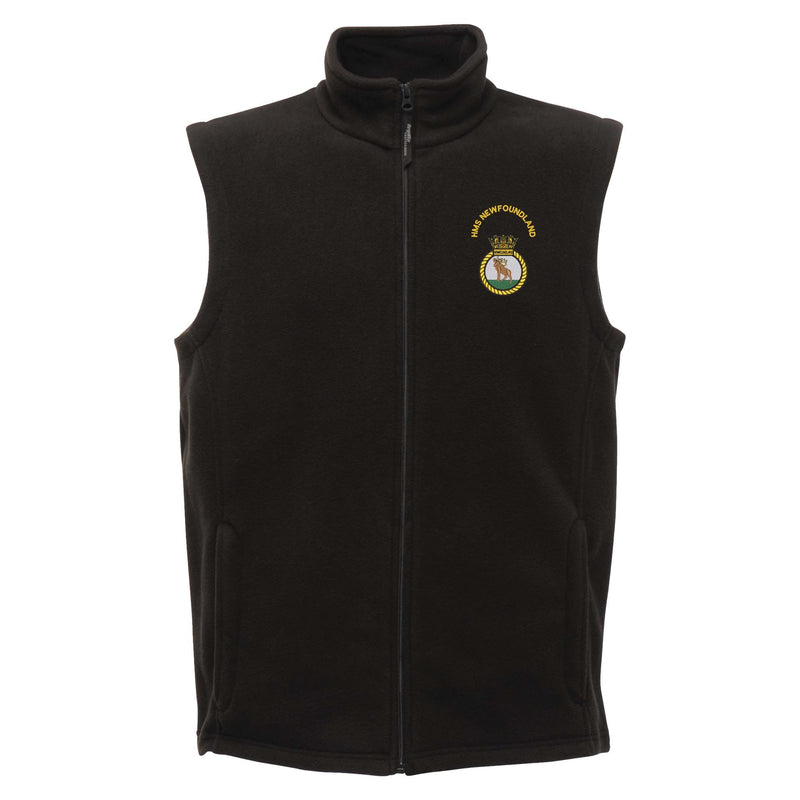 HMS Newfoundland Regatta Fleece Bodywarmer