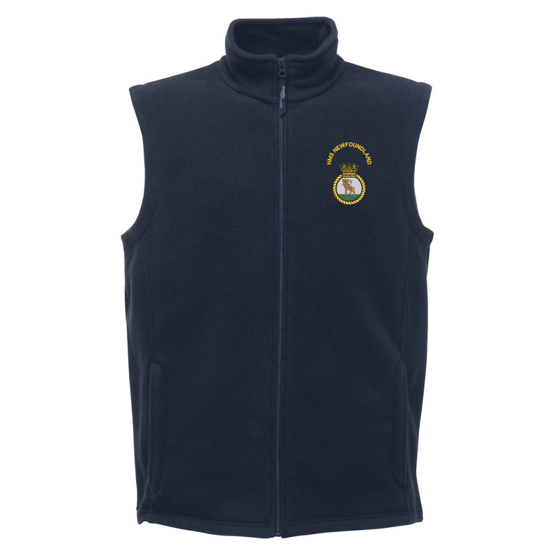 HMS Newfoundland Regatta Fleece Bodywarmer