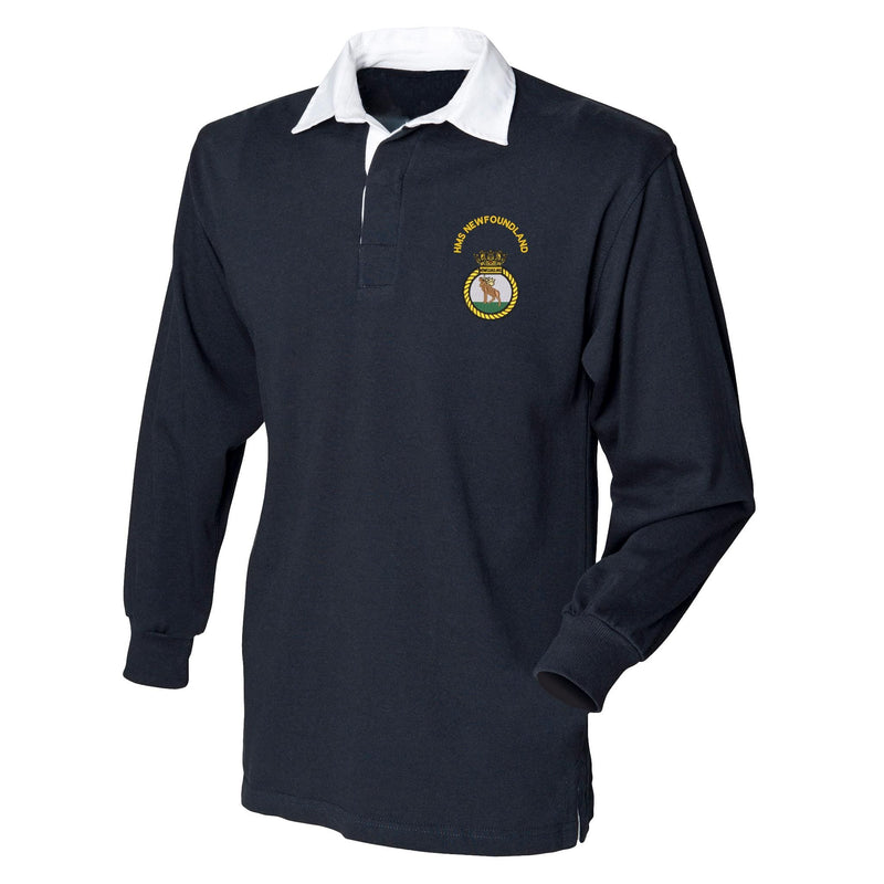HMS Newfoundland Front Row Long Sleeve Rugby Shirt