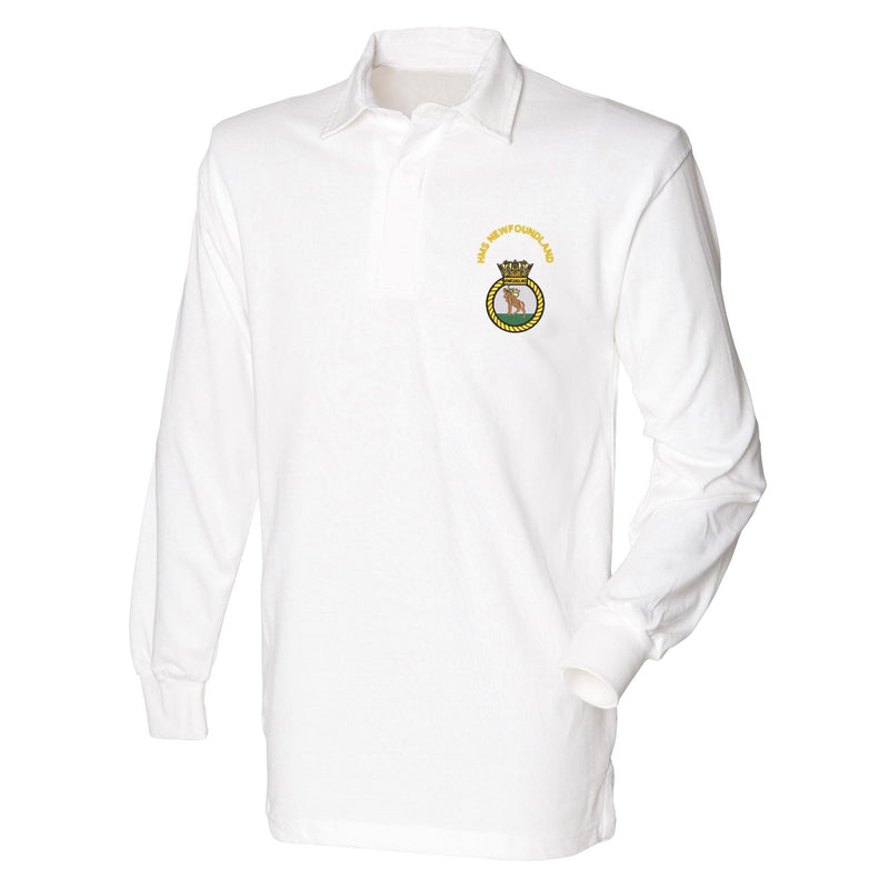 HMS Newfoundland Front Row Long Sleeve Rugby Shirt