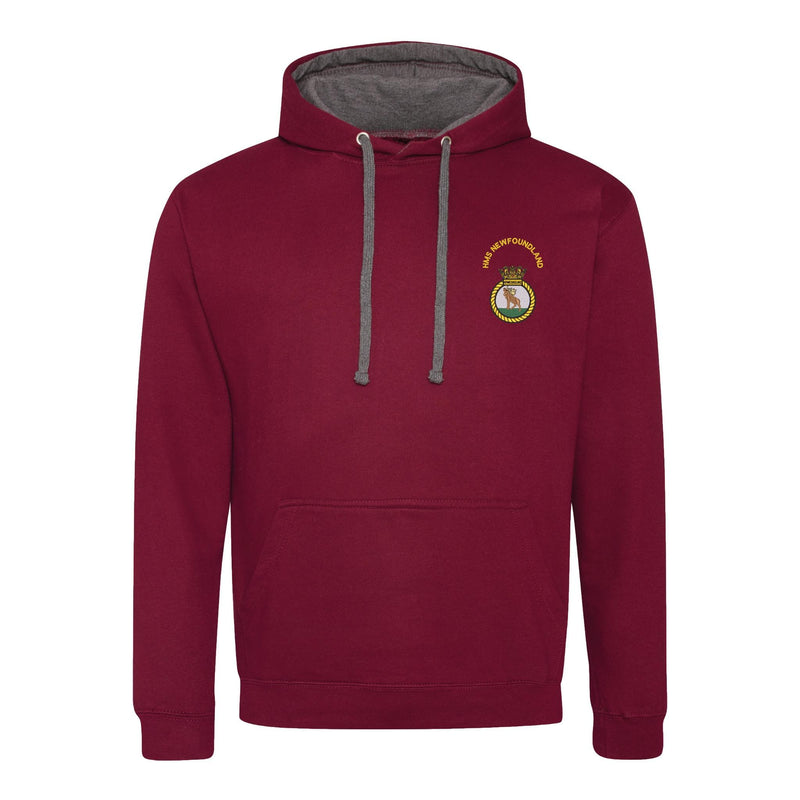 HMS Newfoundland Varsity Contrast Hoodie