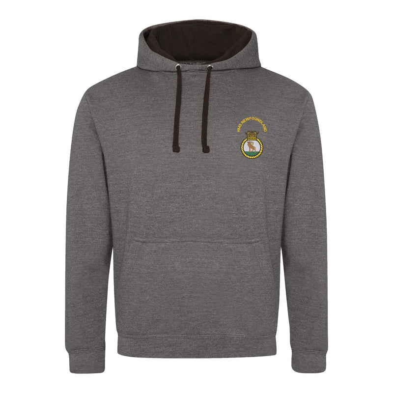 HMS Newfoundland Varsity Contrast Hoodie