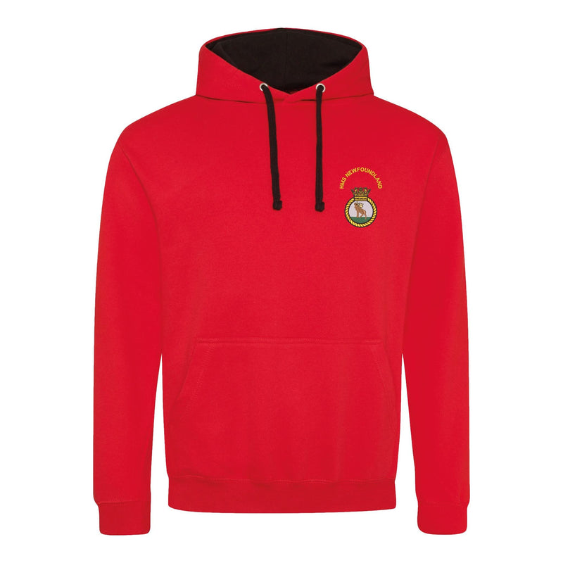 HMS Newfoundland Varsity Contrast Hoodie