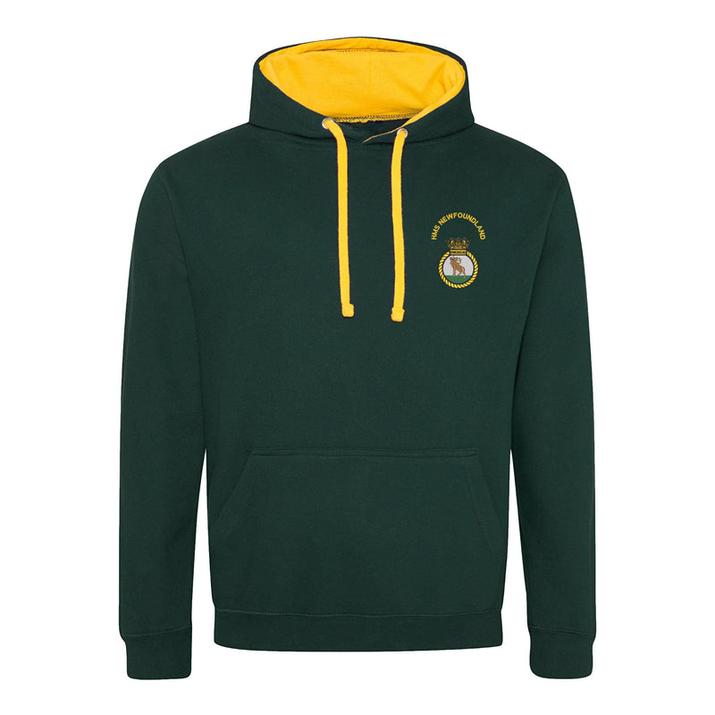 HMS Newfoundland Varsity Contrast Hoodie