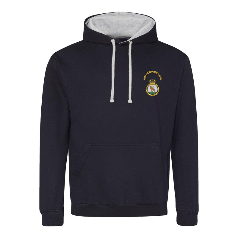HMS Newfoundland Varsity Contrast Hoodie
