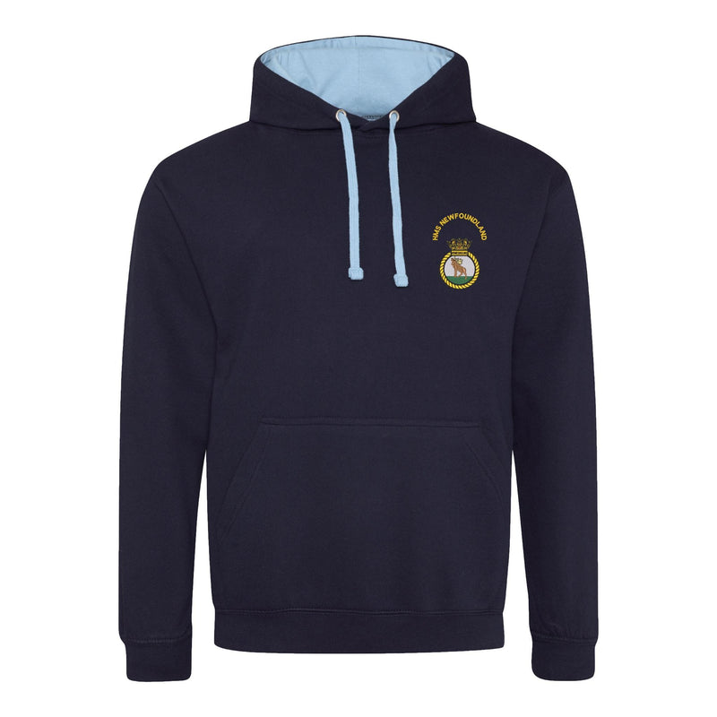 HMS Newfoundland Varsity Contrast Hoodie