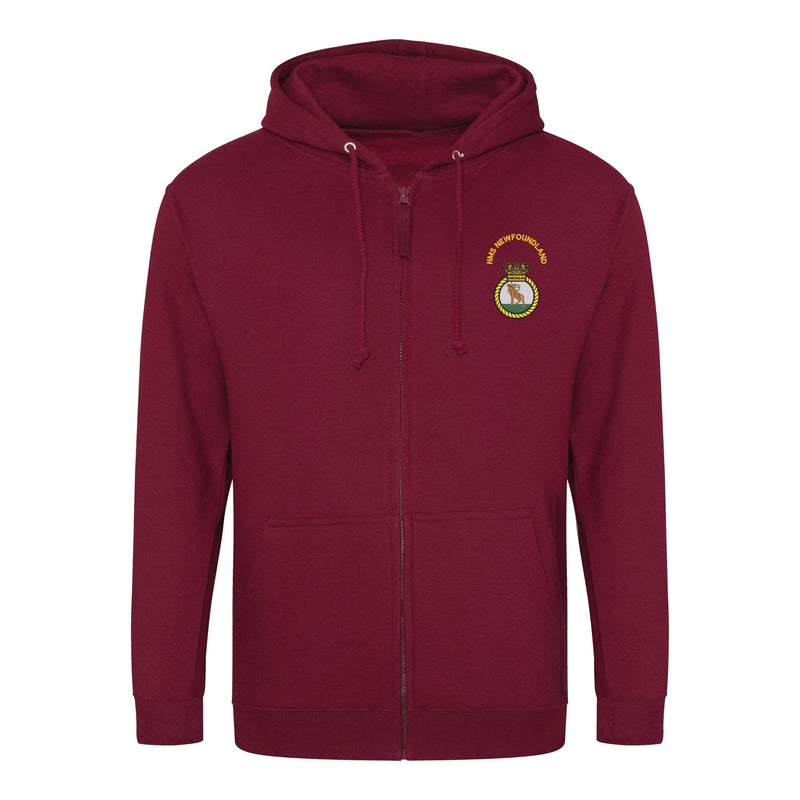 HMS Newfoundland Zipped Hoodie
