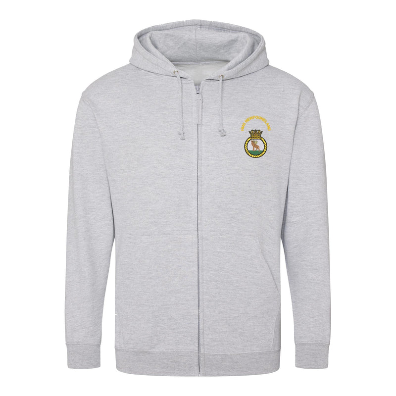 HMS Newfoundland Zipped Hoodie