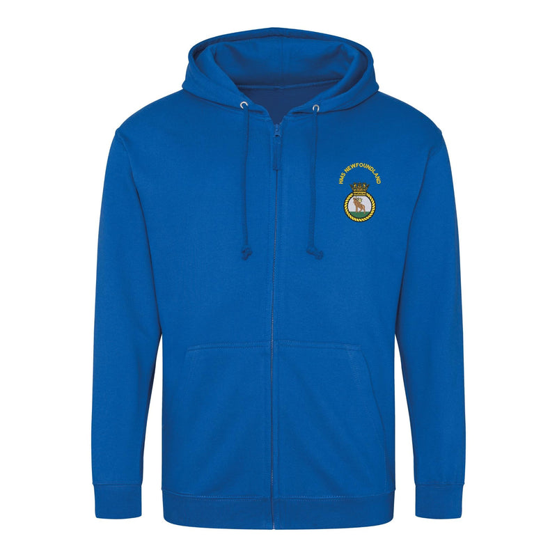 HMS Newfoundland Zipped Hoodie