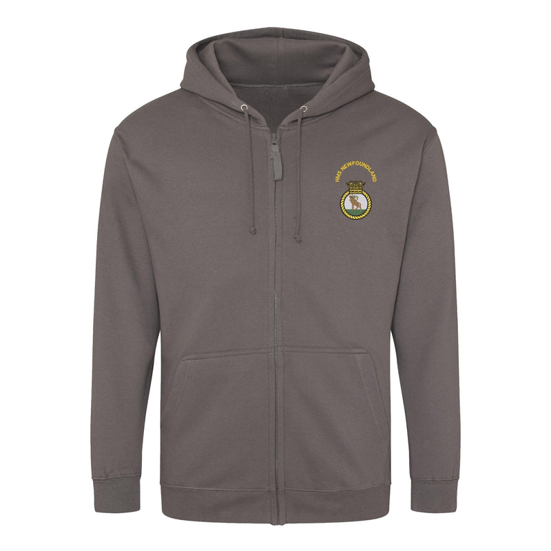 HMS Newfoundland Zipped Hoodie