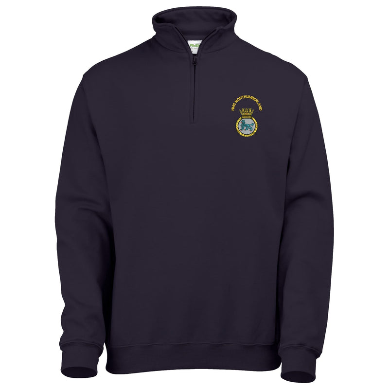 HMS Northumberland Quarter Zip Sweatshirt