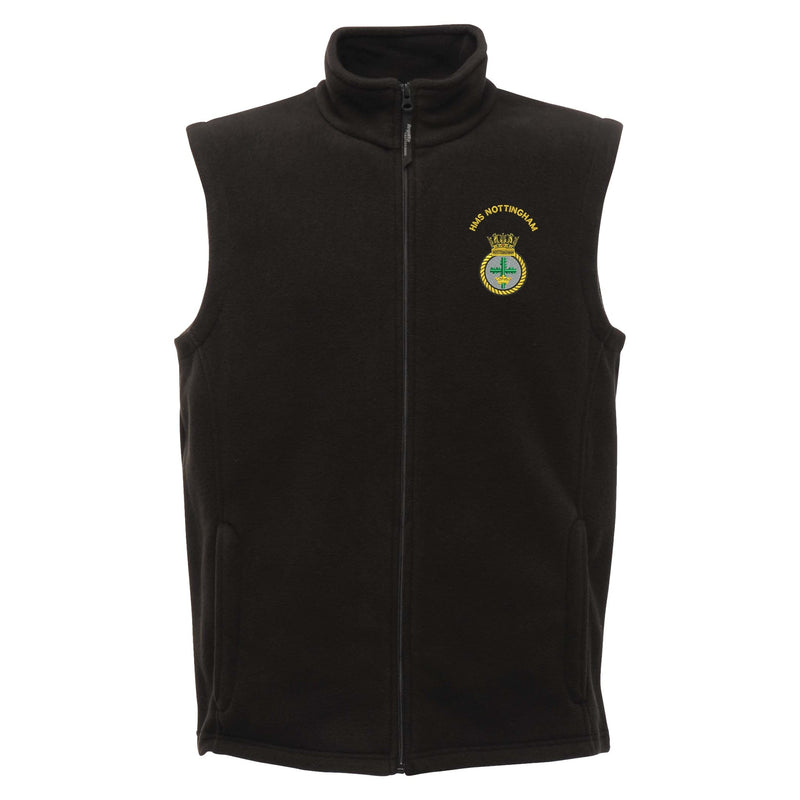 HMS Nottingham Regatta Fleece Bodywarmer