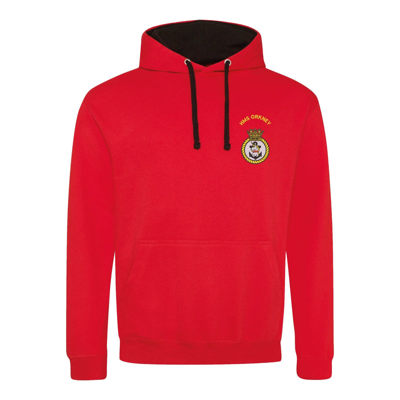 HMS Orkney Varsity Contrast Hoodie