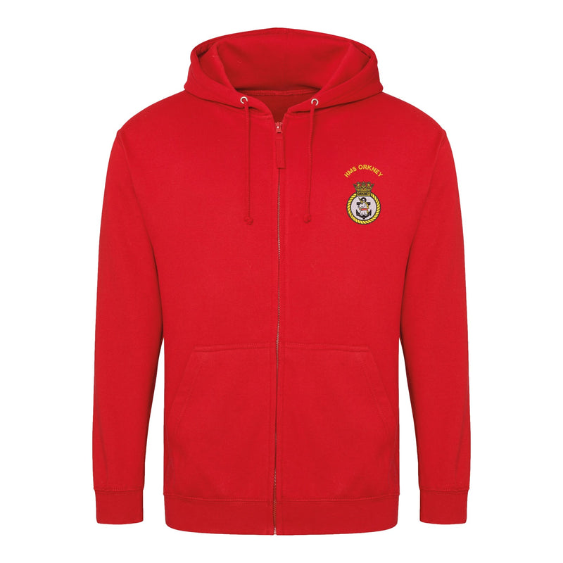 HMS Orkney Zipped Hoodie
